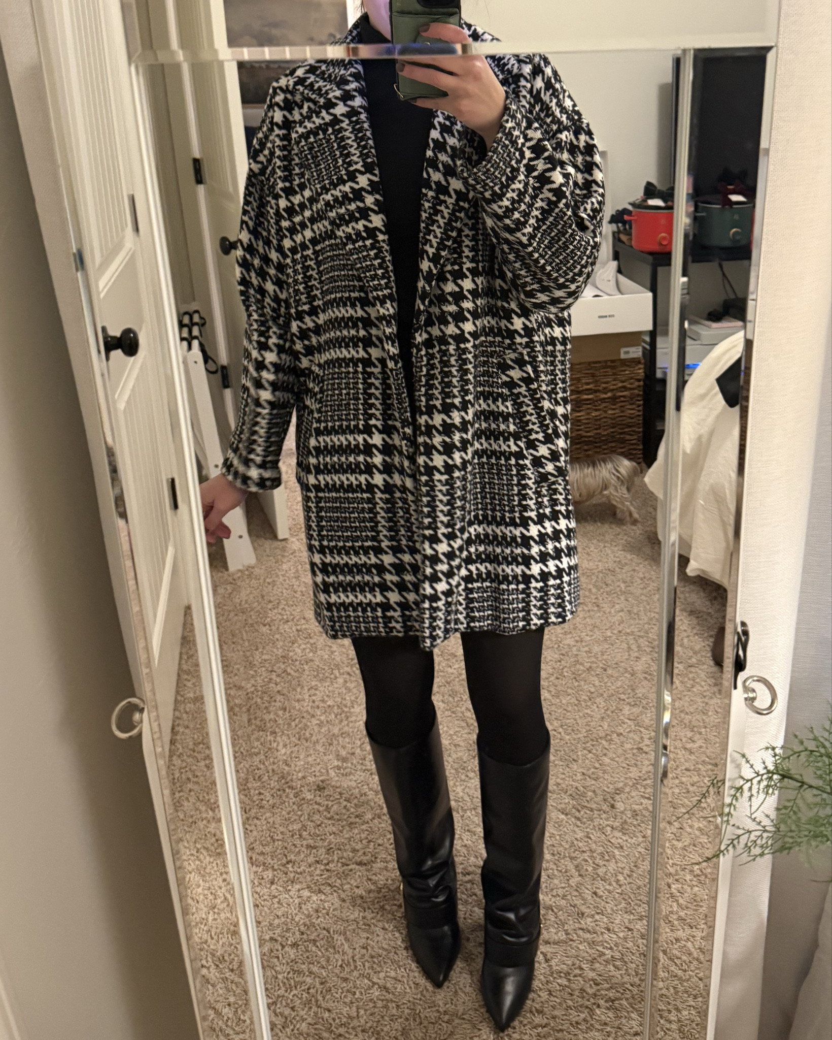 Got this adorable coat years ago at a boutique but here’s a few look alikes!! 🖤

#LTKootd #LTKSeasonal