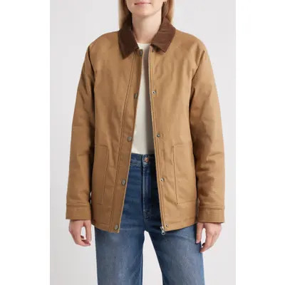 Thread & Supply Stretch Cotton Twill Chore Coat in Dark Tree Camo at Nordstrom, Size X-Small | Nordstrom