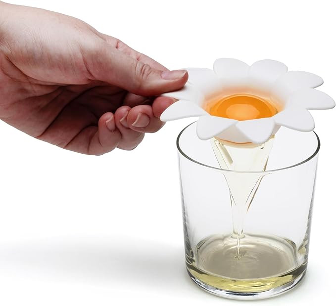 Peleg Design Daisy Plastic Egg Separator, Egg White Yolk Divider Kitchen Gadgets Baking Tools Egg... | Amazon (US)