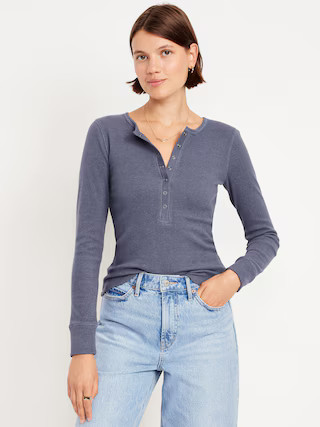 Cozy Snug Crew-Neck Henley | Old Navy (US)