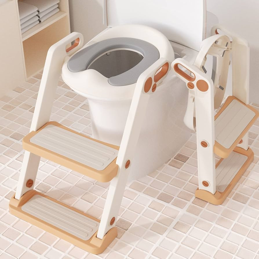 XJD Toddler Potty Training Seat with Step Stool Ladder for Kids Boys Girls Foldable Toilet 2 in 1... | Amazon (US)