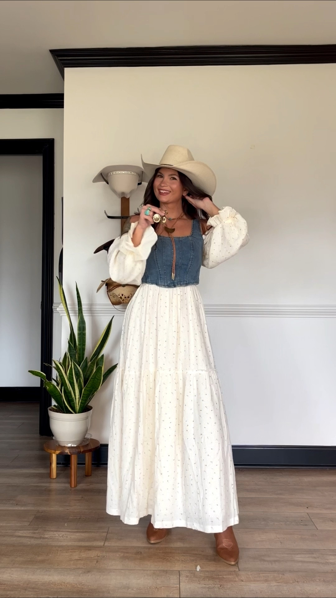 The most gorgeous spring country concert or family photo fit! Wearing xs in top and dress

Bolo from November maker
Choker from Highway Hippie “LORI10"

#LTKootd #LTKPetite #LTKgrwm