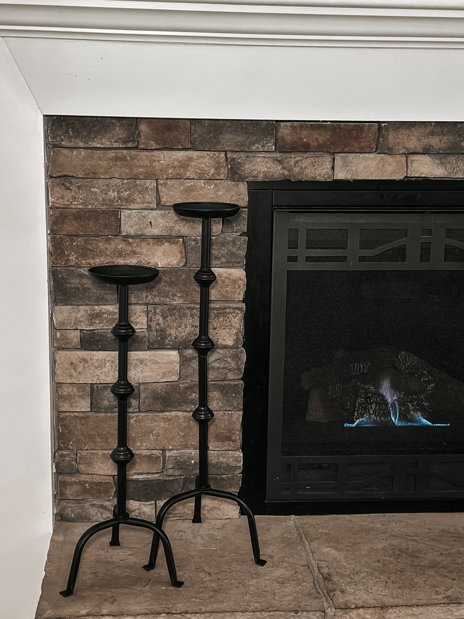 Tall amazon candle sticks 

Candles have not arrived yet but linking them here ! 

#LTKHome