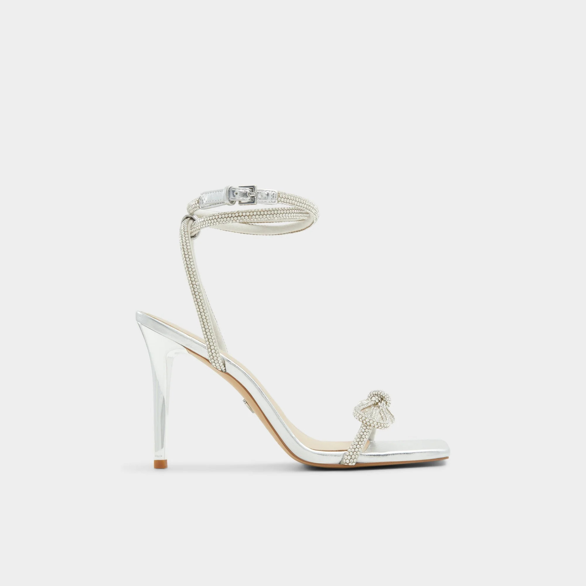Barrona Silver Women's Strappy sandals | Aldo Shoes (US)