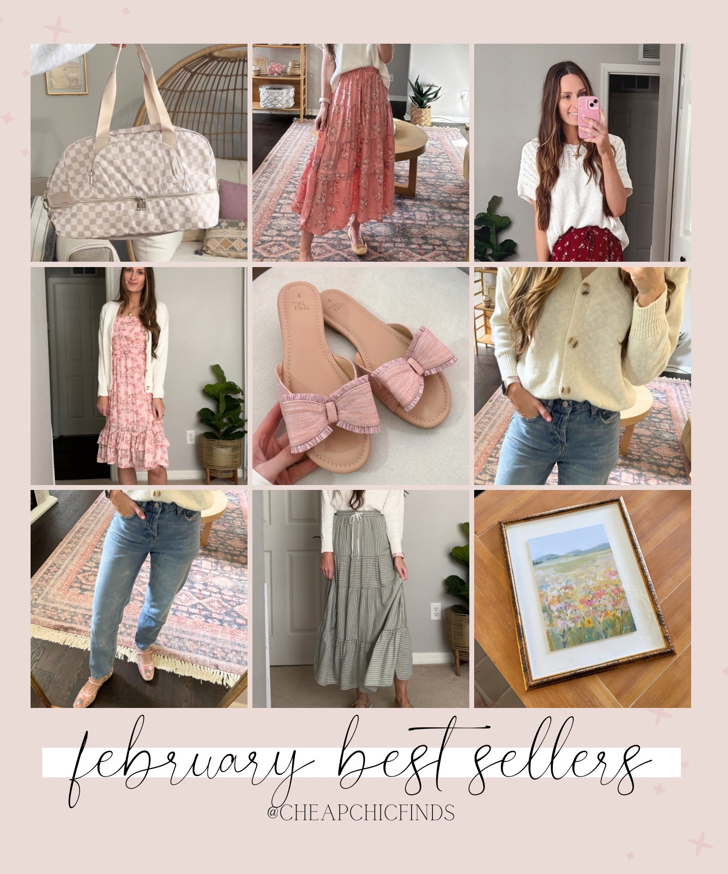 Best sellers for the month of February!! All the girly spring finds! ☺️🌸🎀

Walmart checker print weekender bag
Walmart bow sandals
Walmart spring fashion
Walmart spring outfit ideas 

#LTKFindsUnder50 #LTKWatchNow #LTKShoeCrush