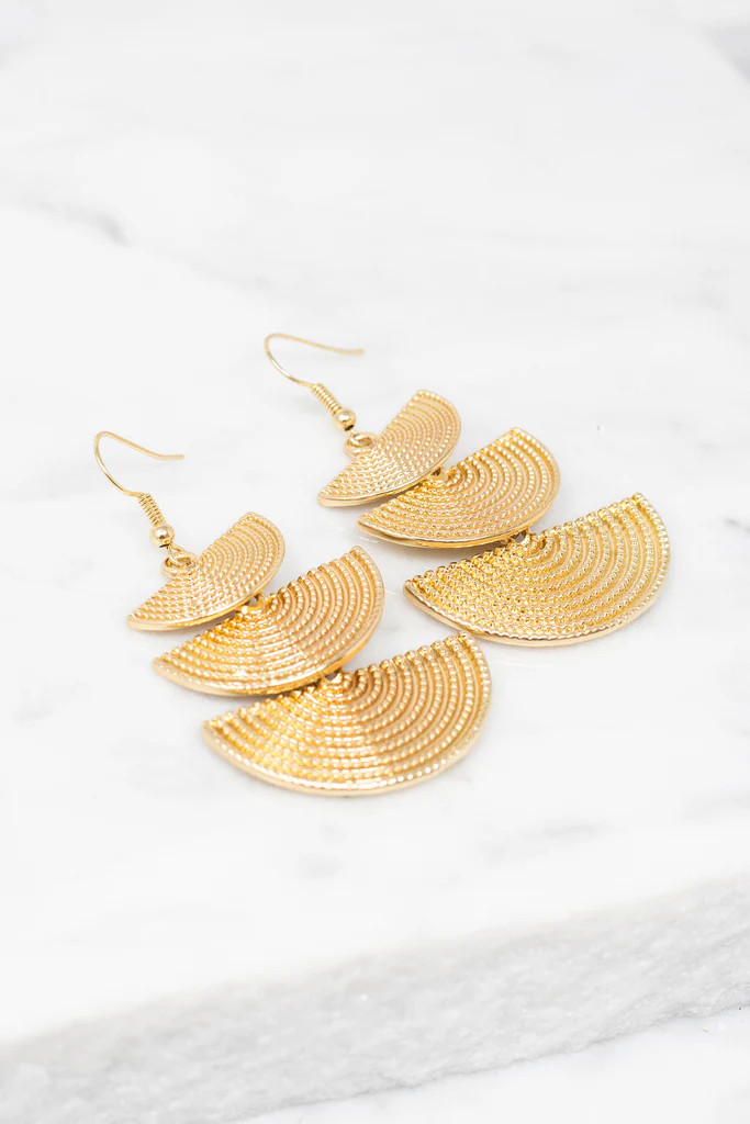 Make You Believe Gold Earrings | The Mint Julep Boutique