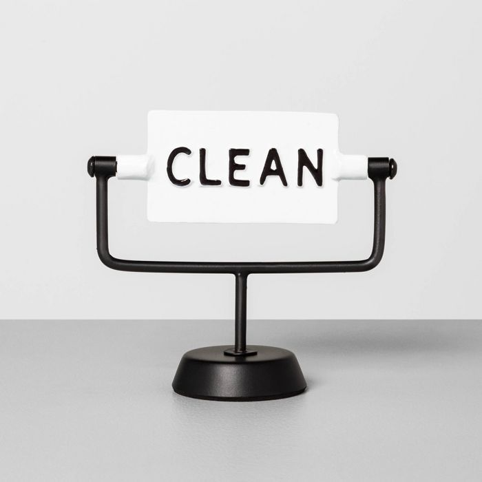 Clean / Dirty Reversible Sign Sour Cream - Hearth & Hand™ with Magnolia | Target
