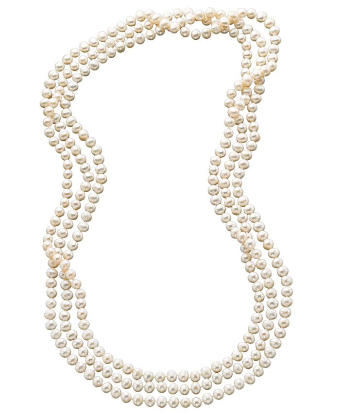 100" Cultured Freshwater Pearl Endless Strand Necklace (7-8mm) | Macys (US)