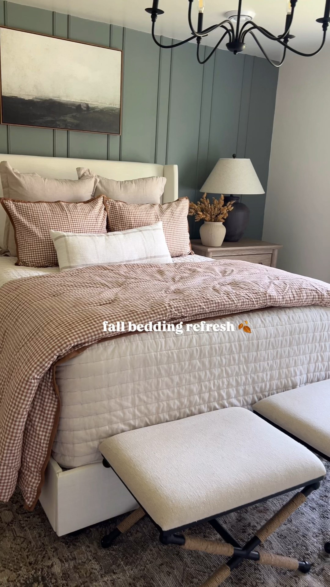 Fall bedding refresh! 

#LTKautumn 

#LTKHome #LTKSeasonal