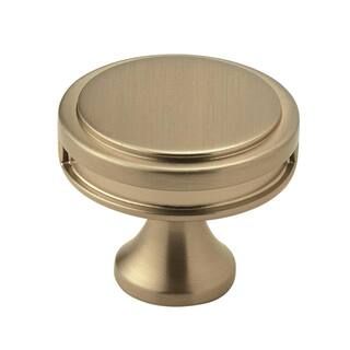 Amerock Oberon 1-3/8 in (35 mm) Diameter Golden Champagne Round Cabinet Knob BP36603BBZ - The Hom... | The Home Depot