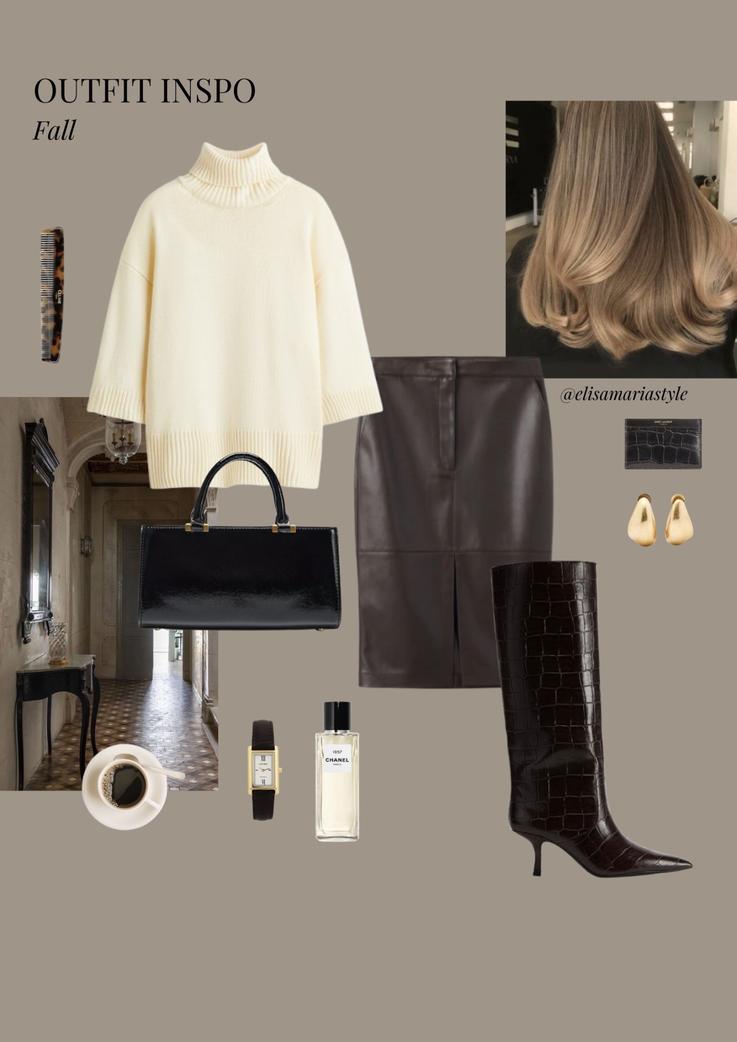 Leather skirt and turtleneck top outfit for fall 🤎

#LTKworkwear #LTKautumn #LTKstyletip