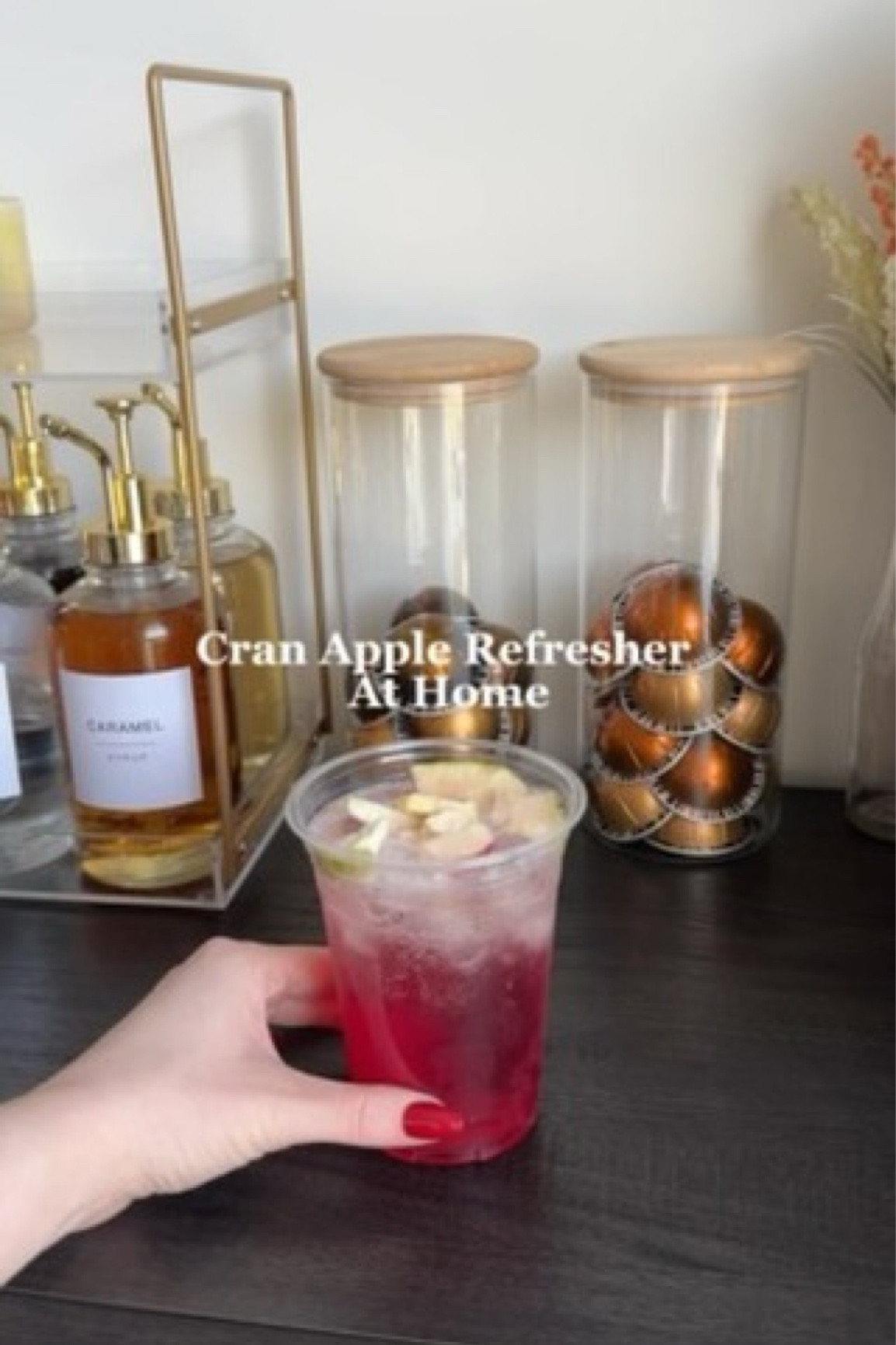 Cran apple refresher at home🍎 #cranapplejuice #applerefresher #drinksathome #falldrink #refresher #refresherstarbucks #refreshersathome #starbuckspineapplerefresher #drinks #weekend #coffee #delicious #bhfyp #dance #dinner #foodstagram #foodphotography #beer #cafe #wine #drinks #restaurant #bar #drink #cocktails #cheers #nightlife #happyhour #cocktail