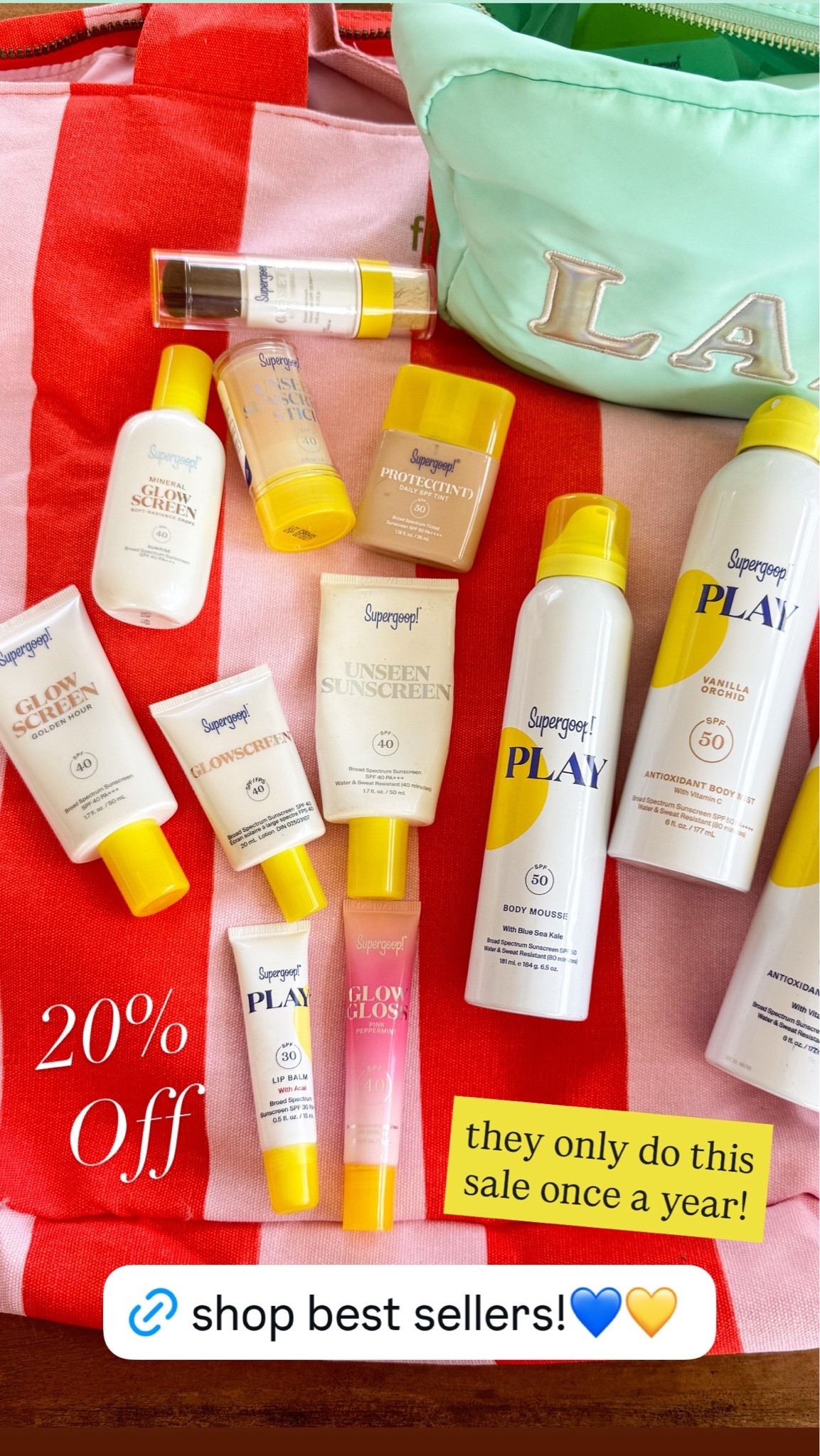 20% off sitewide all Supergoop products