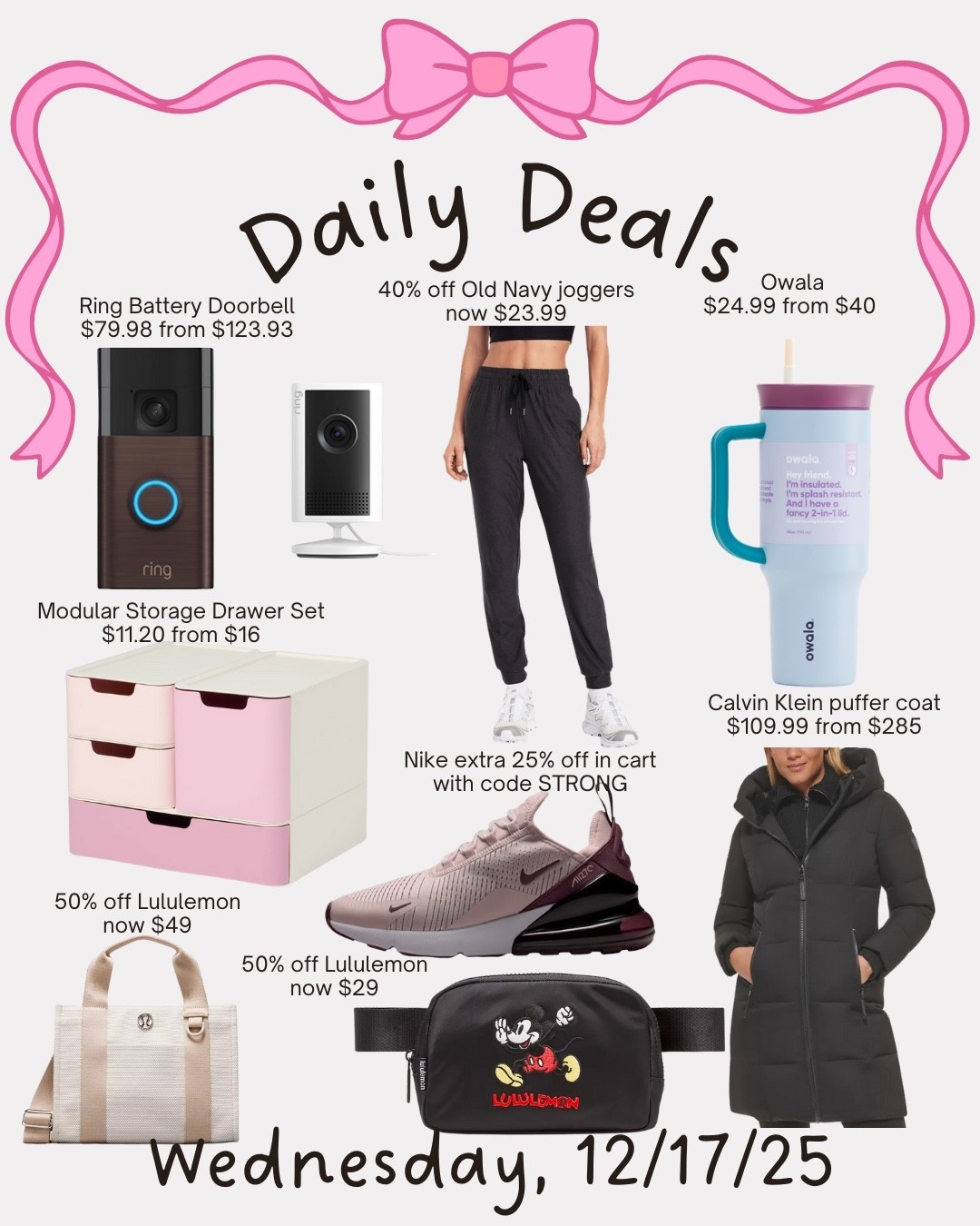 Daily deals  

#LTKSaleAlert #LTKFindsUnder50 #LTKFindsUnder100