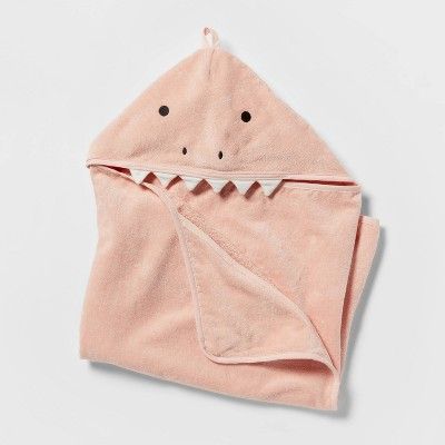 25"x50" Pink Dinosaur Hooded Towel - Pillowfort™ | Target