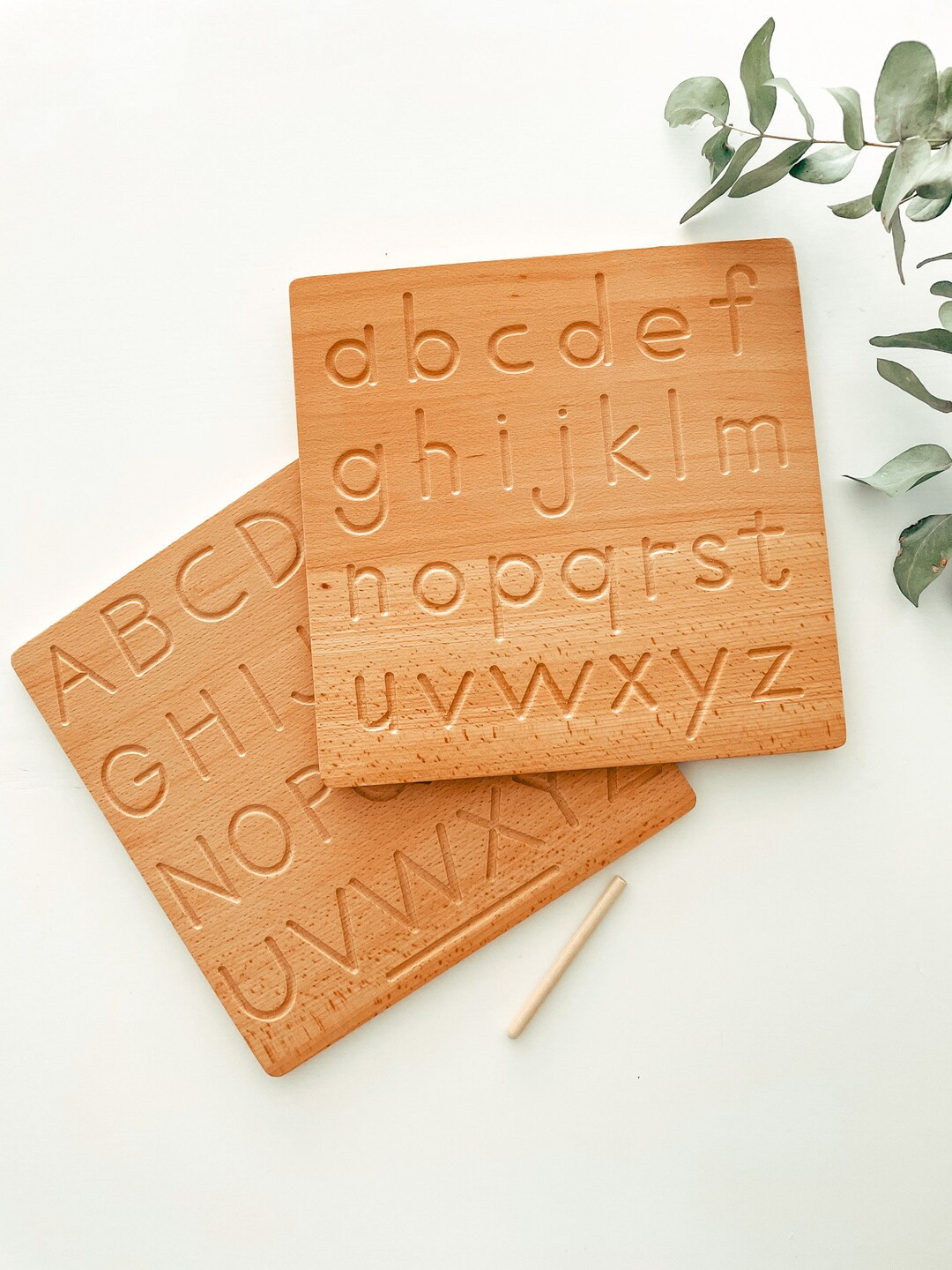 Double-sided Large Solid Montessori Alphabet Tracing Board | Etsy (US)