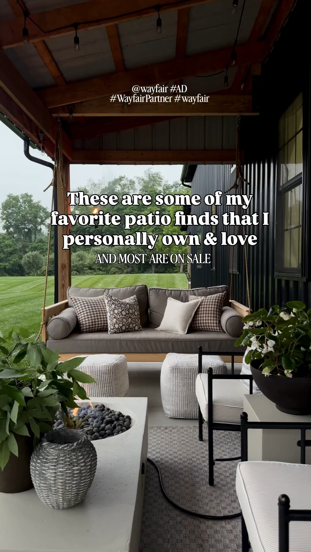 #ad These are the kinds of simple patio swaps that make everything feel warmer, more layered, and actually finished without redoing the whole space.

From rugs and lighting to extra seating and cozy textures… these pieces completely changed the feel of our patio and made it feel SO much more pulled together. The layering really is what makes the biggest difference.

 @wayfair #WayfairPartner #wayfair
