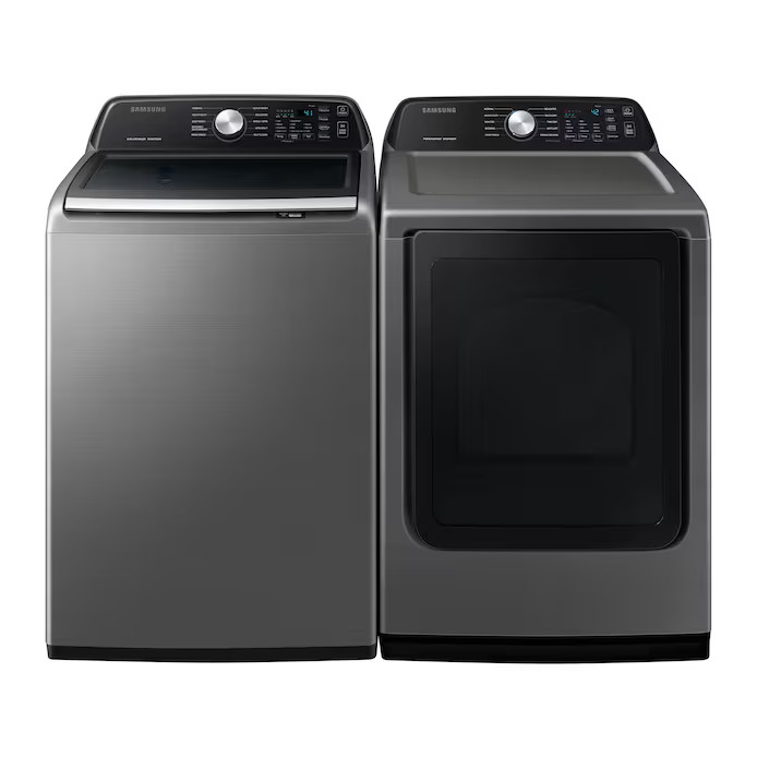 Samsung 4.4-cu ft High Efficiency Agitator Top-Load Washer (Platinum) | Lowe's