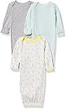 Simple Joys by Carter's Unisex Babies' Cotton Sleeper Gown, Pack of 3 | Amazon (US)