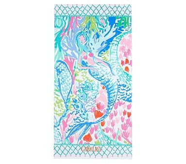 Lilly Pulitzer Mermaid Cove Kid Beach Towel | Pottery Barn Kids