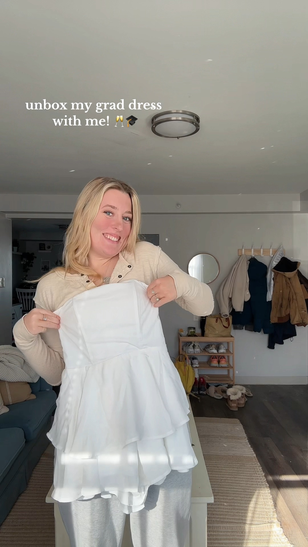 white mini ruffle grad dress


#LTKfindsunder100