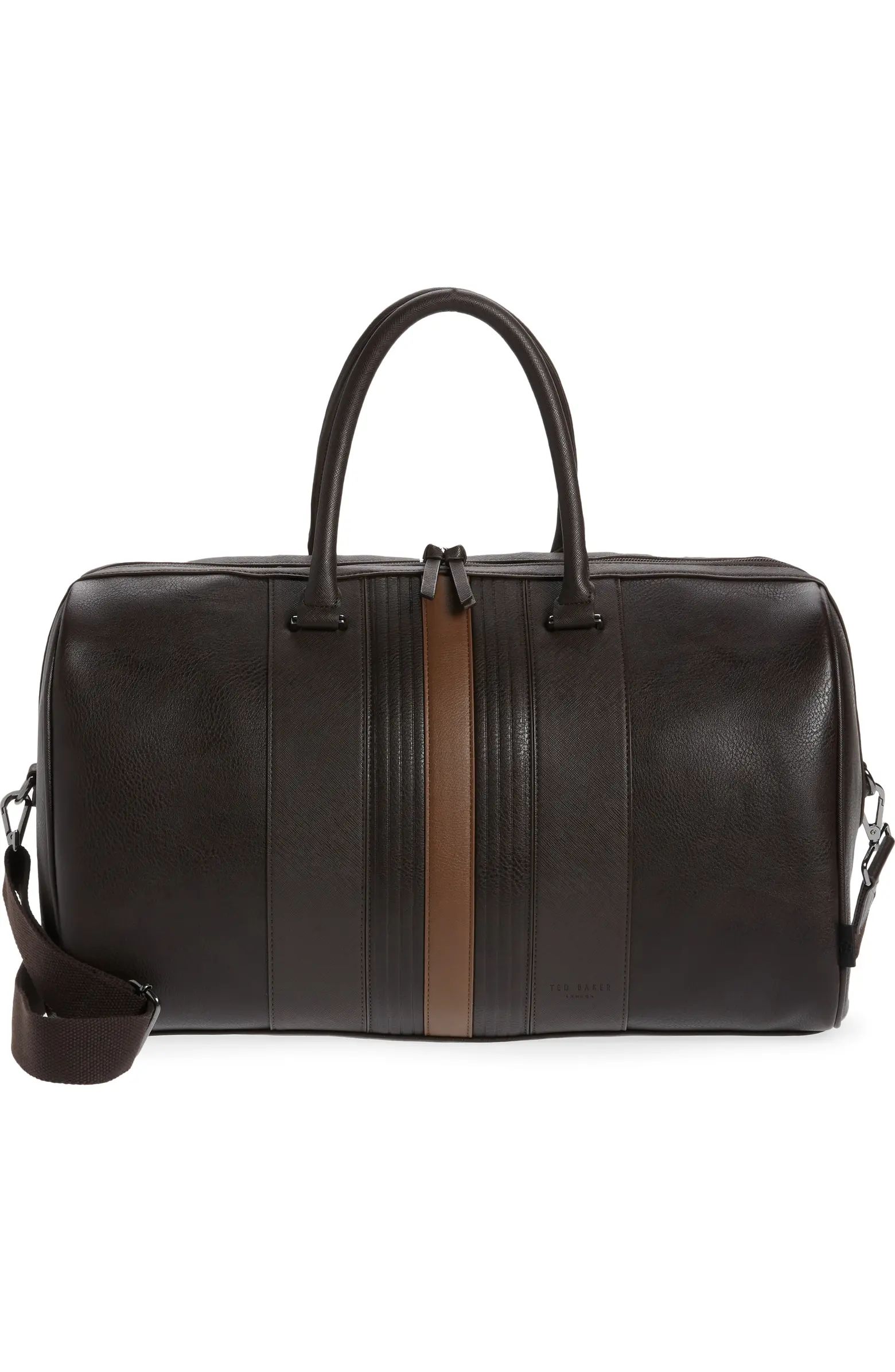 Everyday Stripe Faux Leather Holdall Bag | Nordstrom Rack