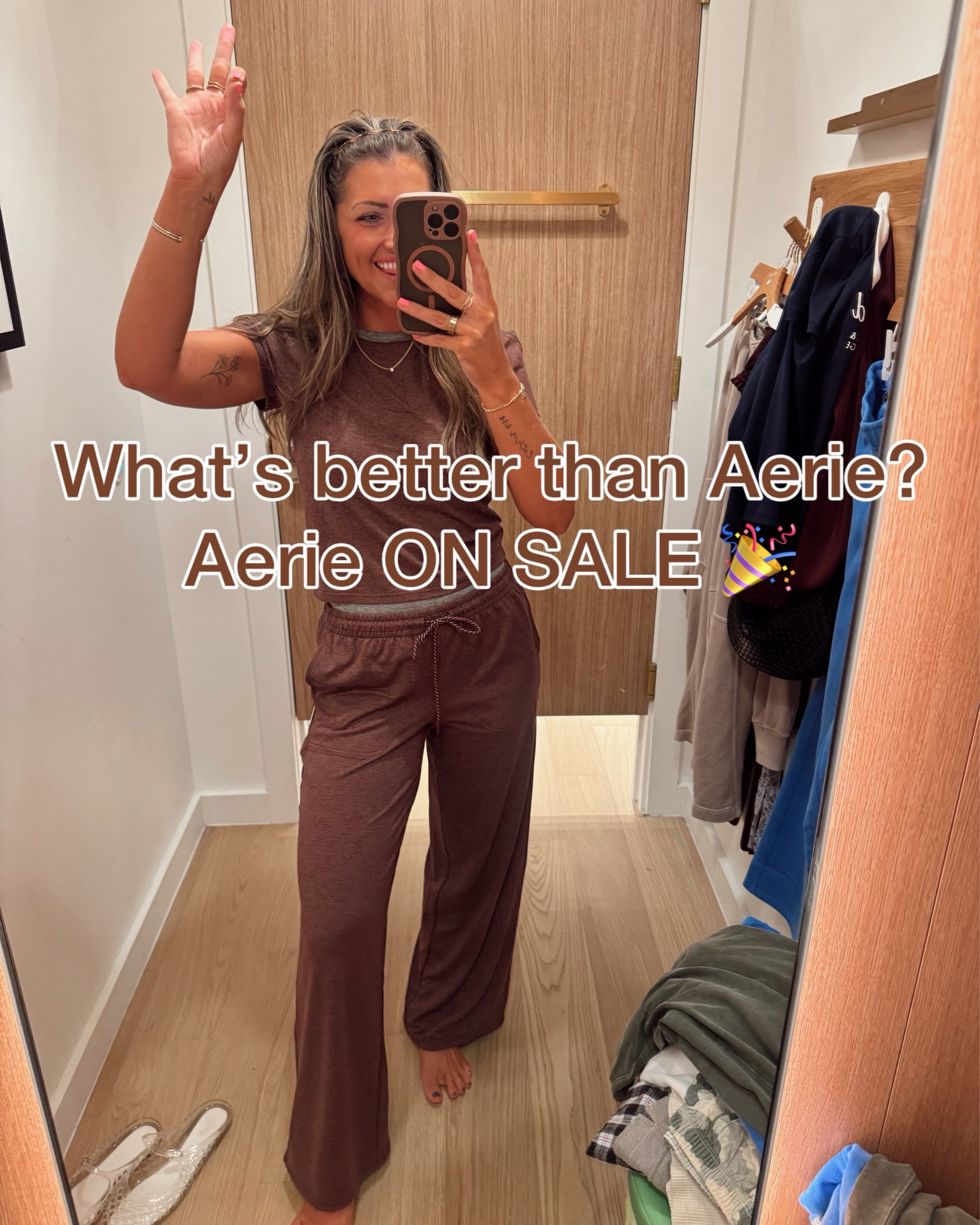 Wearing XS in everything!! Aerie runs big & the tan sweatshirt zip-up runs HUGE!! 

Aerie sale
Labor Day weekend sale
Mom outfit
Work from home
WFH style
Mom ootd 
SAHM style