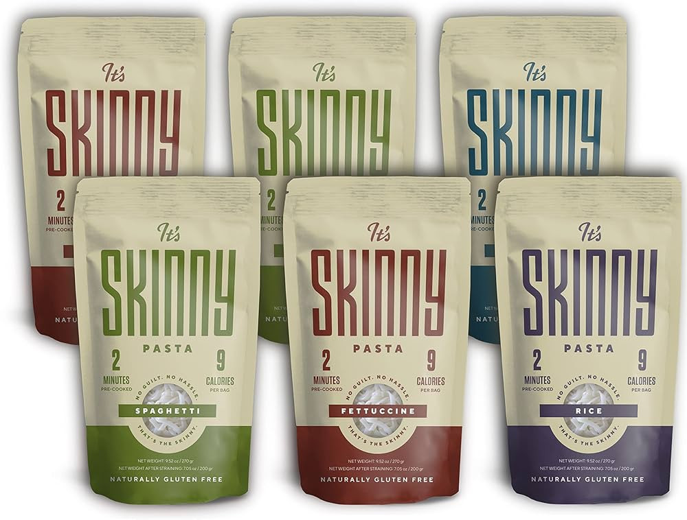 It’s Skinny Variety Pack — Healthy, Low-Carb, Low Calorie Konjac Pasta — Fully Cooked and R... | Amazon (US)