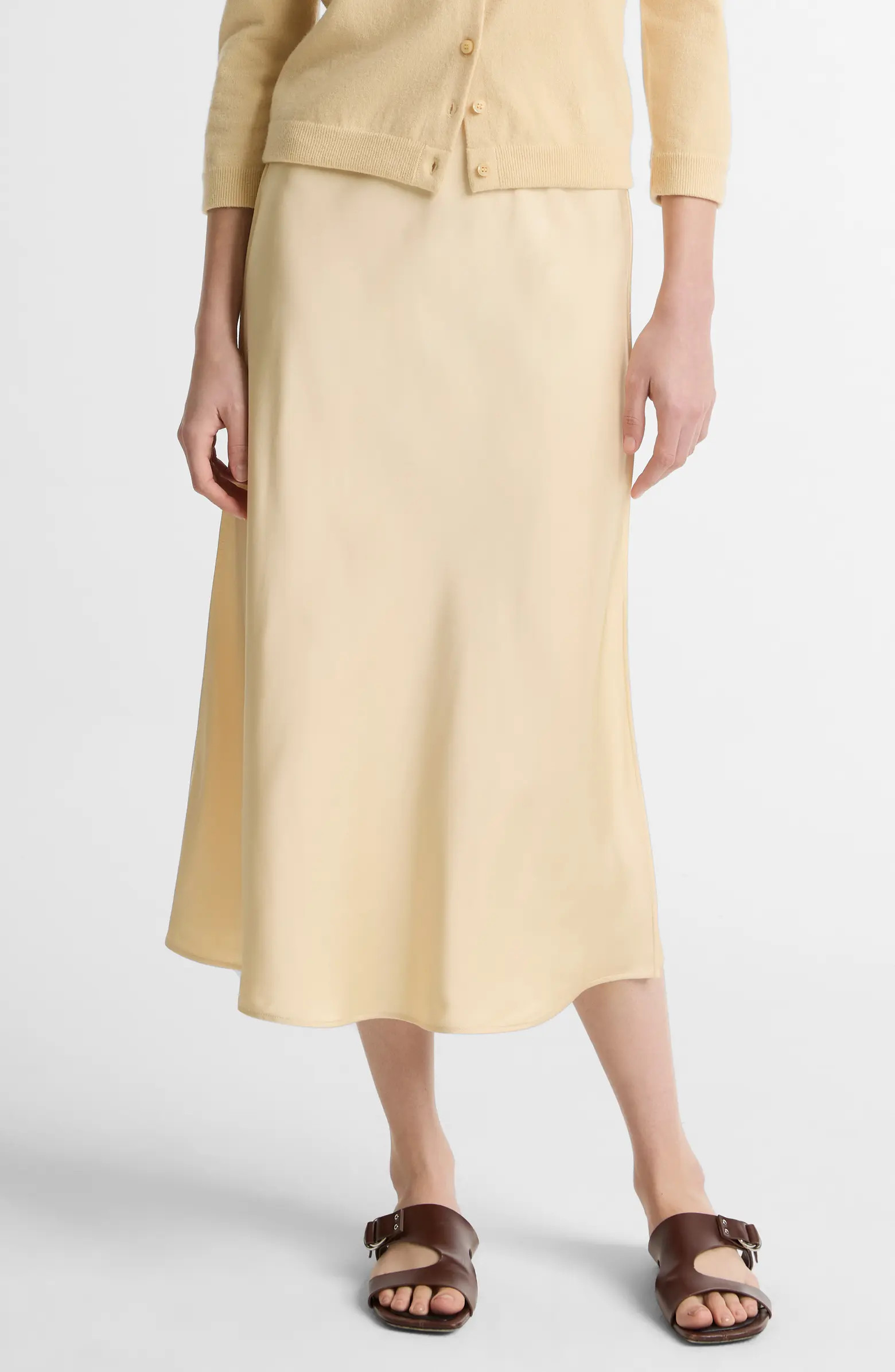 Pull-On Satin Slip Skirt | Nordstrom