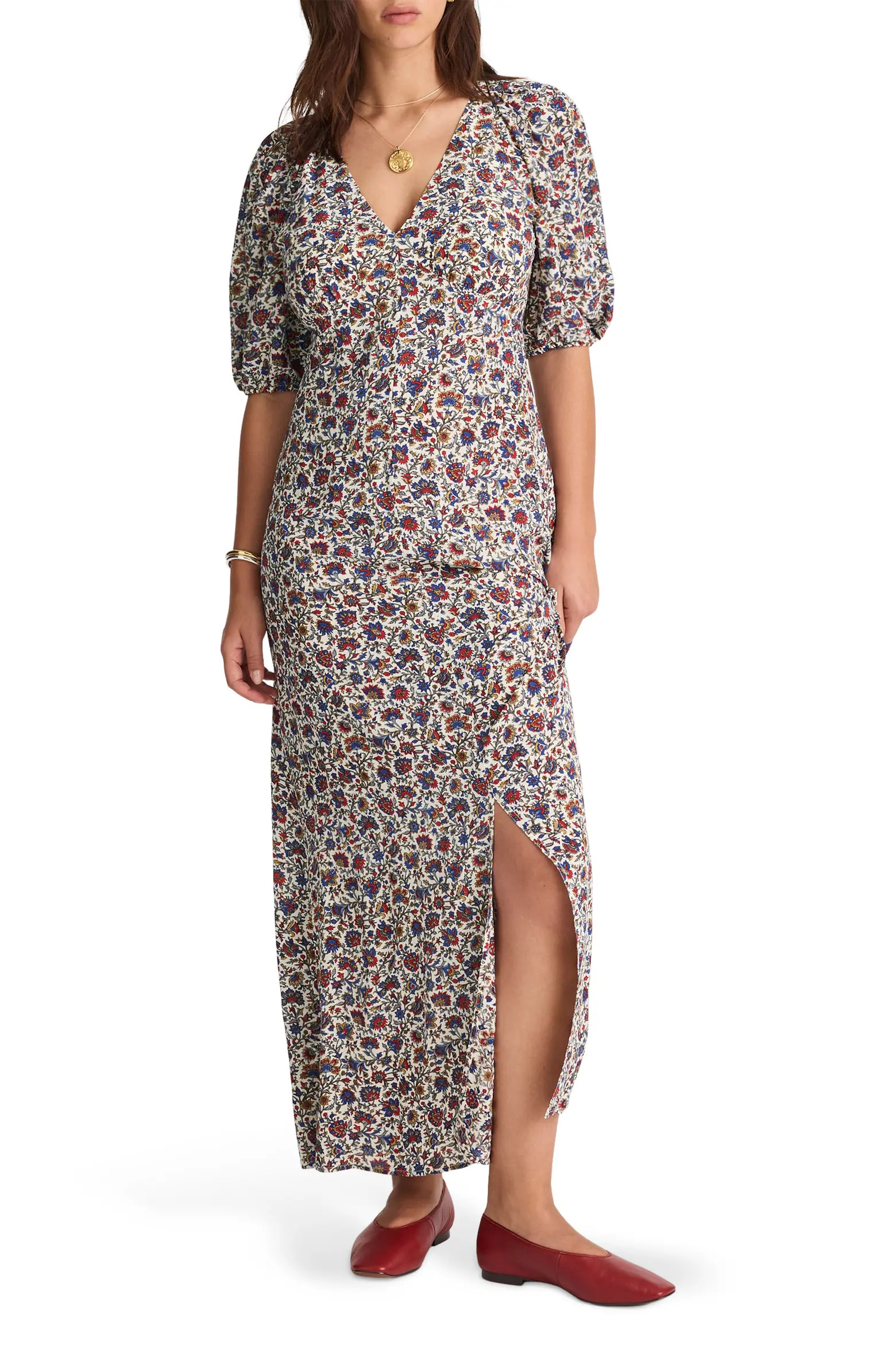 Puff Sleeve Empire Waist Maxi Dress (Women) | Nordstrom | Nordstrom