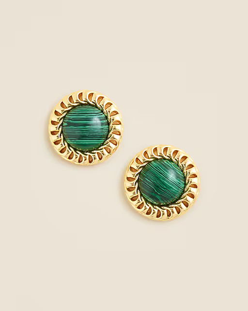 Stone button earrings | J. Crew US