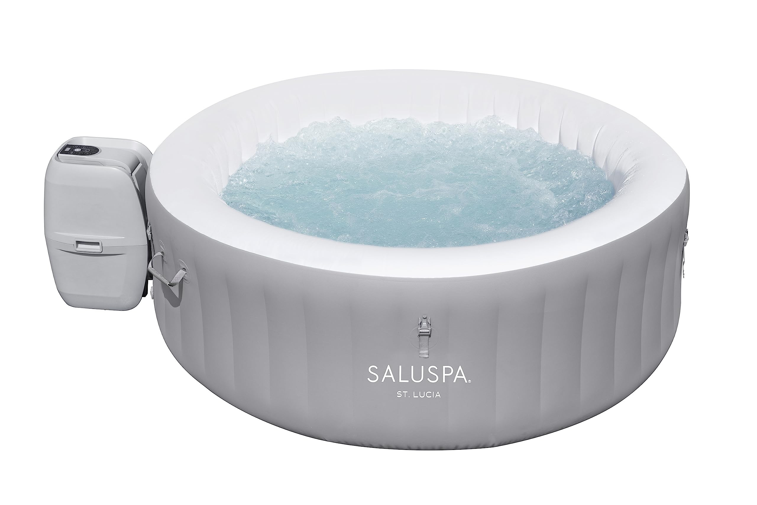 Bestway St. Lucia SaluSpa 2 to 3 Person Inflatable Round Outdoor Hot Tub with 110 Soothing AirJet... | Amazon (US)