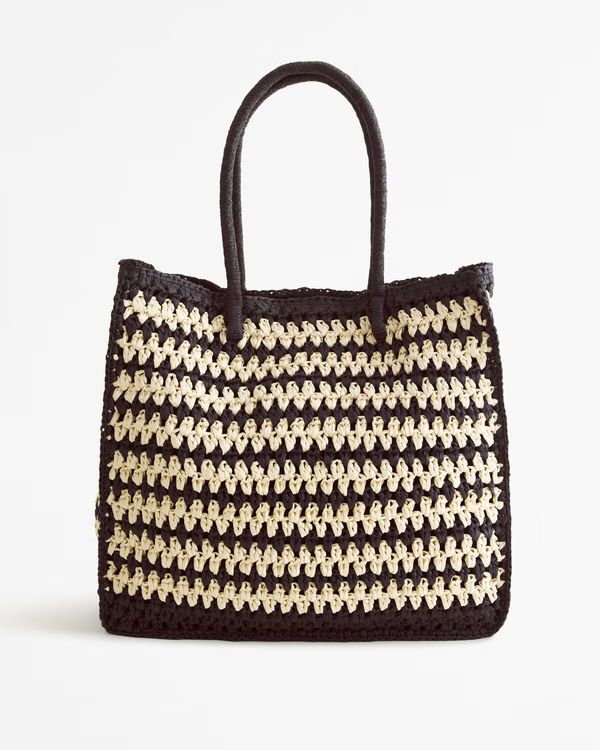Women's Straw Packable Tote Bag | Women's | Abercrombie.com | Abercrombie & Fitch (US)