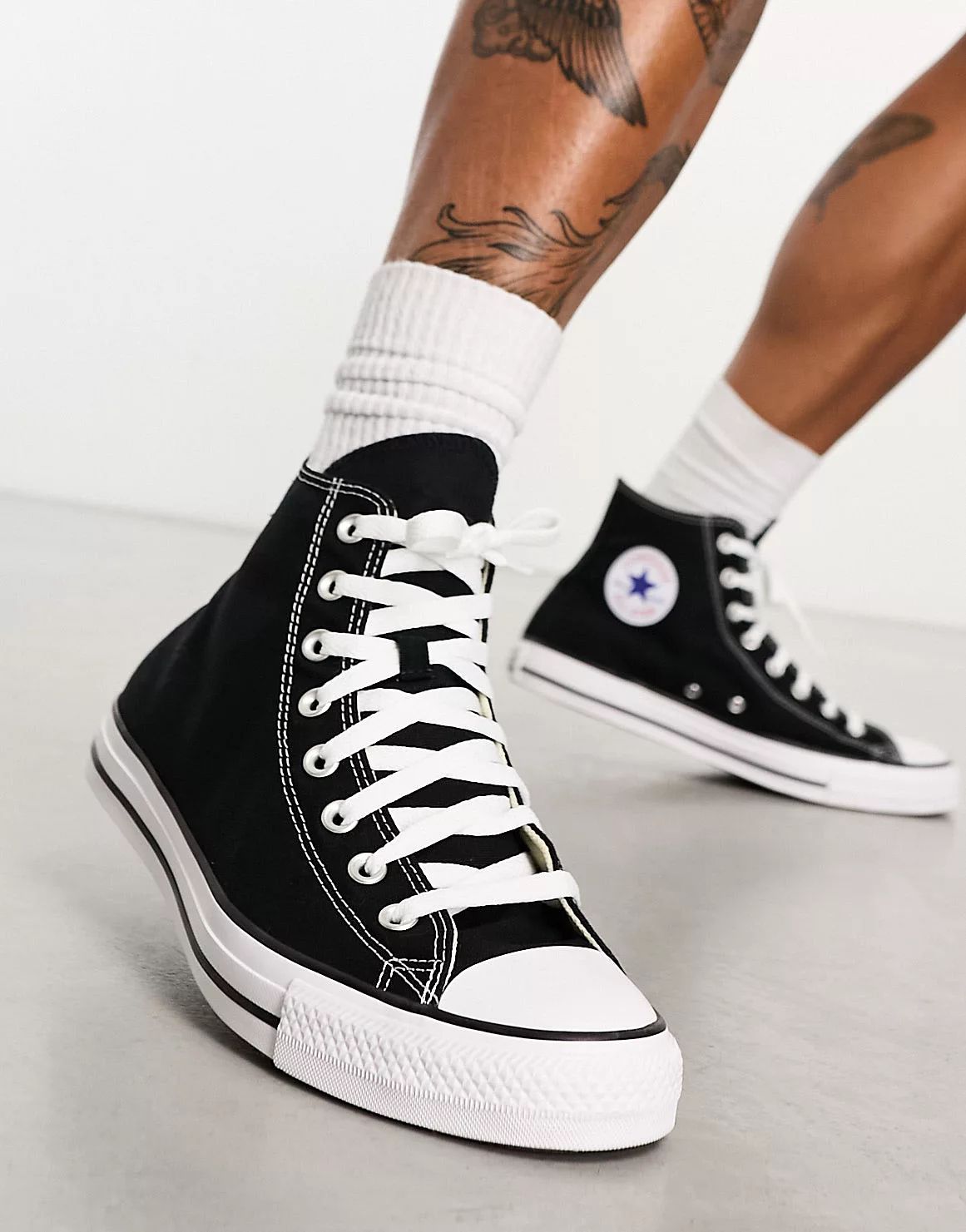 Converse – Chuck Taylor All Star Hi Wide Fit – Unisex-Sneaker in Schwarz | ASOS (Global)