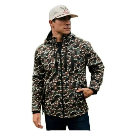 Burlebo Men's Challenger Jacket (Throwback Camo, Small) | Walmart (US)