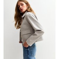 Women's Light Grey Unlined Zip Front Harrington Jacket New Look | New Look (UK)