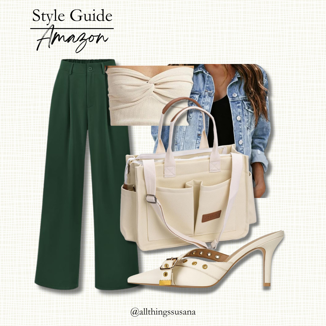 Business Casual with a pop of Green 

 #LTKMidsize #LTKStyleTip #LTKWorkwear