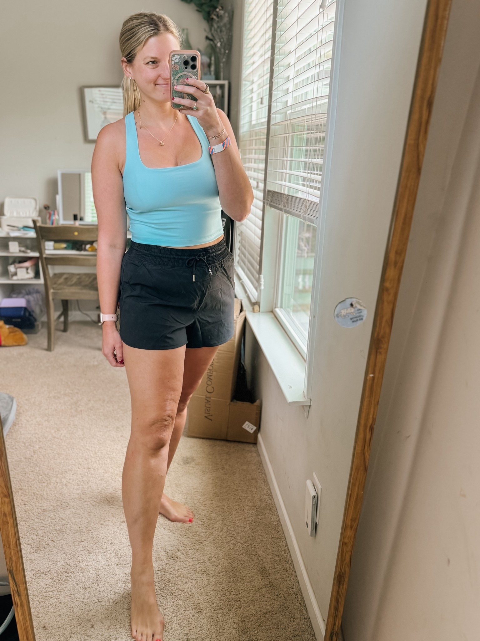 These athletic shorts are awesome and cover my butt! The top is super soft. 10/10 this outfit   

#LTKSaleAlert #LTKActive #LTKMidsize