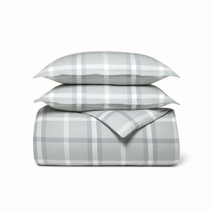 Flannel Modern Plaid Duvet Set | Boll & Branch