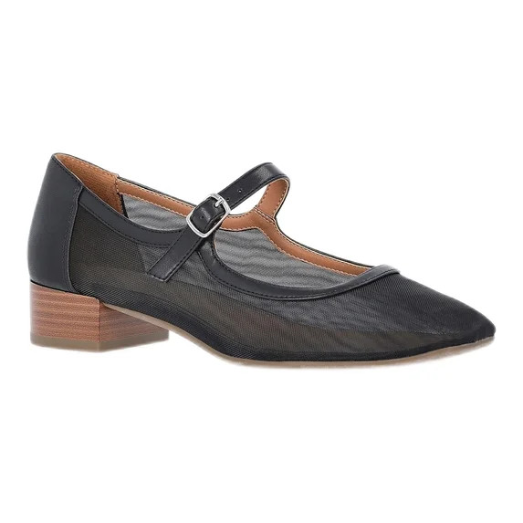Free Assembly Women's Mesh Block Heel Mary Jane Shoes | Walmart (US)