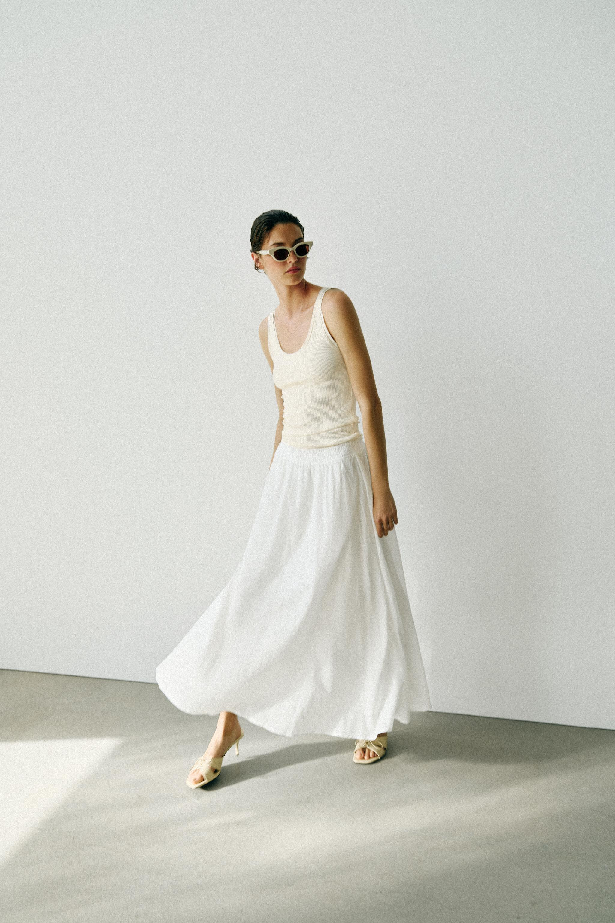 LAYERED MIDI SKIRT | Zara US