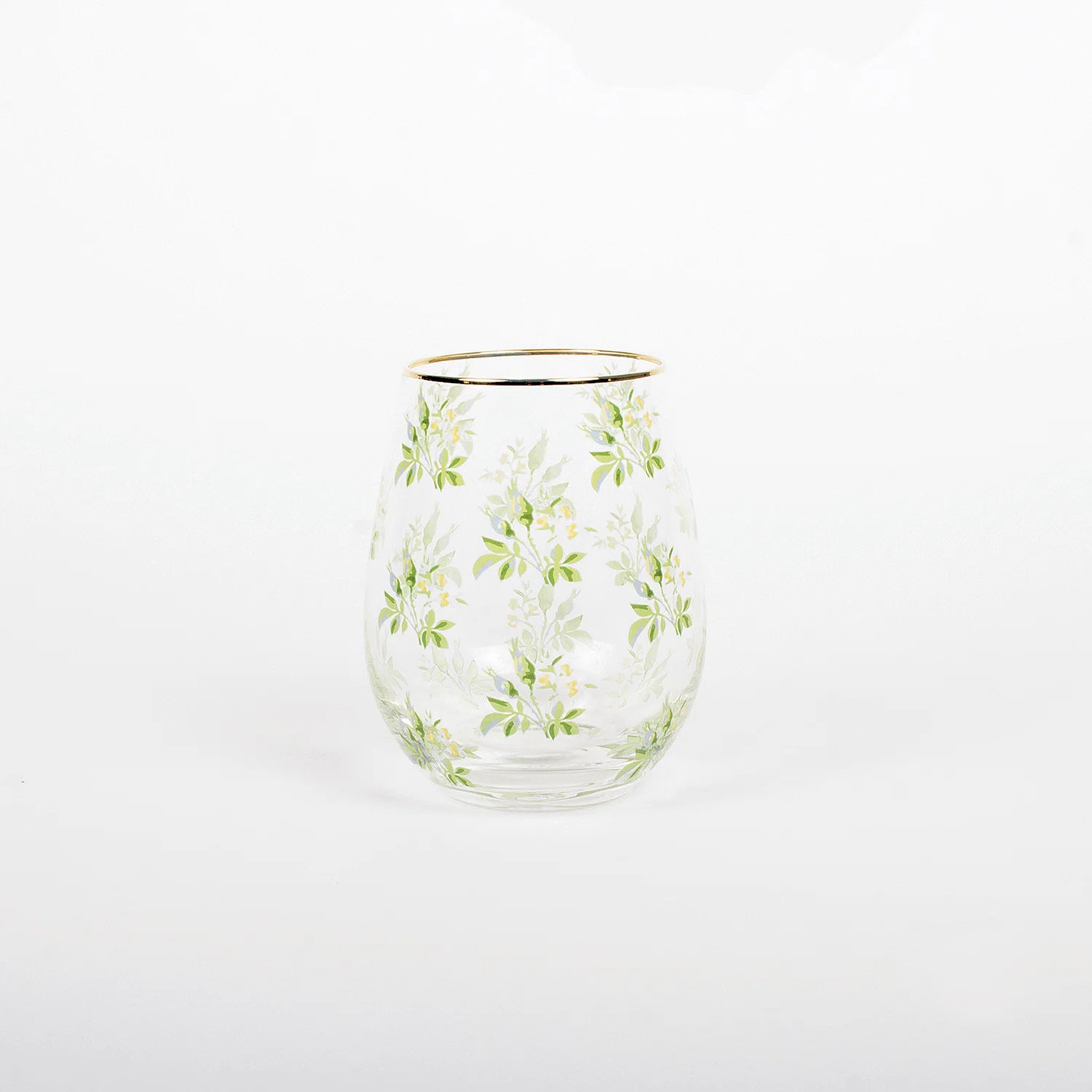 8 Oak Lane Garden Buds Stemless Wine Glass | Wayfair | Wayfair North America