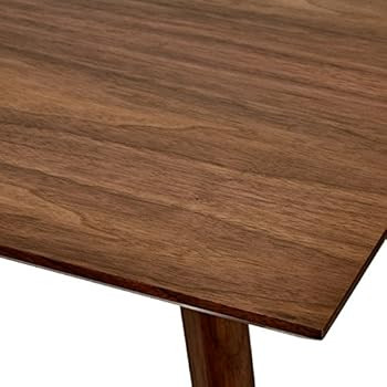 Amazon Brand – Rivet Mid-Century Modern Minimalist Dining Kitchen Table, 53.1"L, Walnut Wood | Amazon (US)