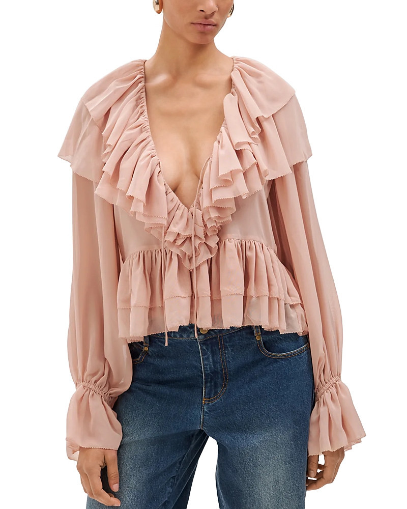 Ronny Kobo Soraya Ruffled Blouse | Bloomingdale's (US)