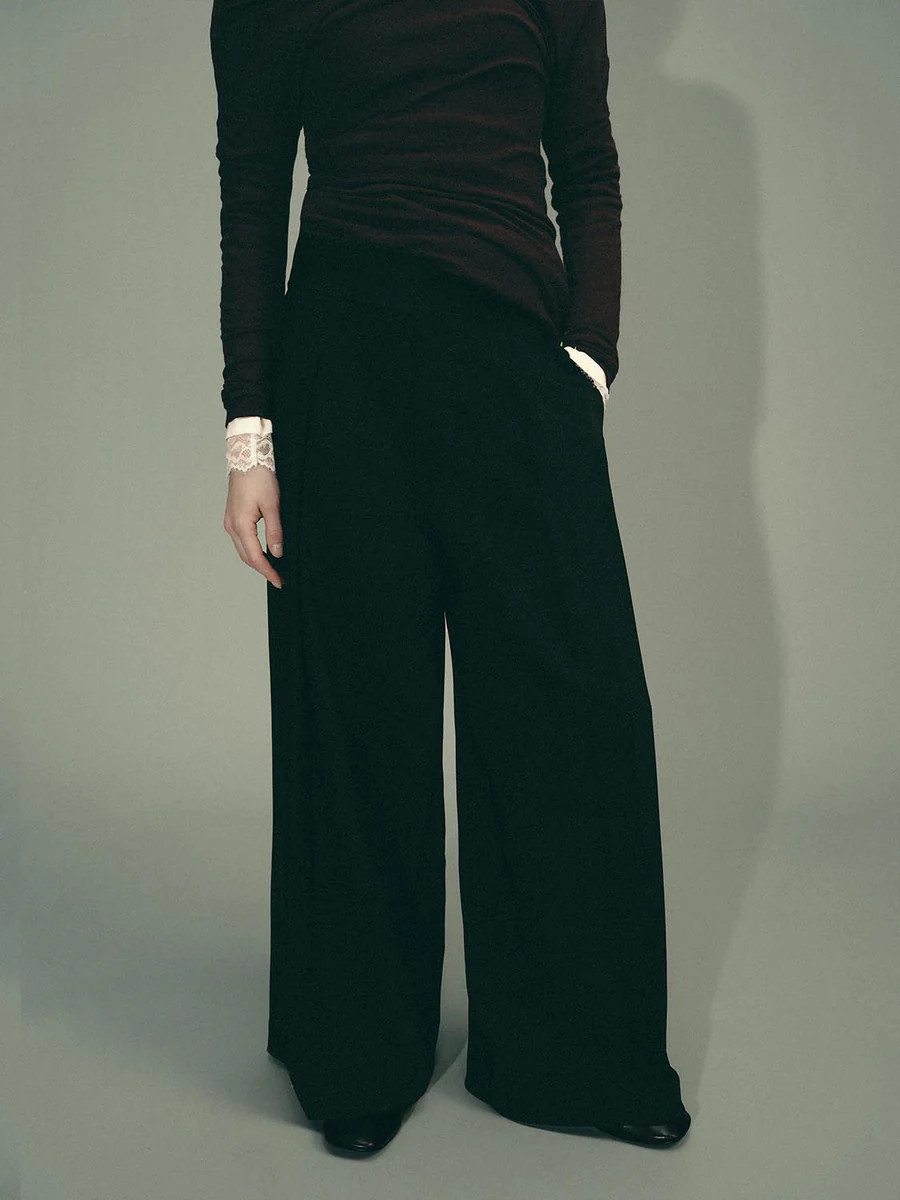 Pleated Wide Leg Pants | Urban Revivo