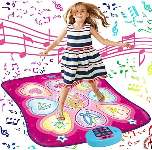 SUNLIN Dance Mat - Rhythm Step Play Mat - Dance Game Toy Pad with LED Lights, Gift for Kids Girls... | Amazon (US)