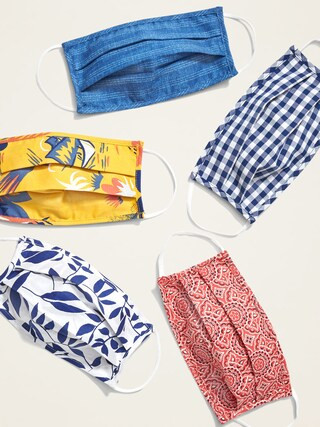 Variety 5-Pack of Triple-Layer Cloth Face Masks for Adults | Old Navy (US)