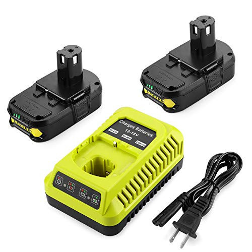 Energup 2Pack 18Volt P102 Replace for Ryobi 18V Batteries and Charger Combo 3.5A, for 18 Volt ONE+ P103 P104 P105 P107 P109 P190 P191 P122 for Ryobi 18v Lithium Battery | Amazon (US)