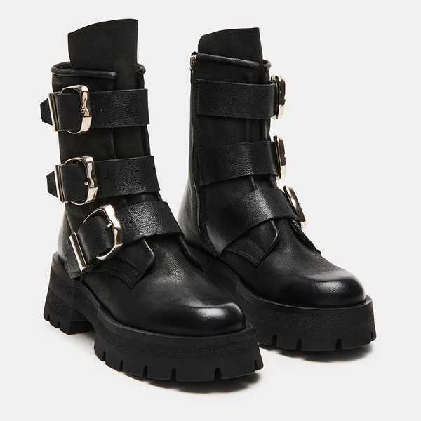 ROLAND BLACK LEATHER | Steve Madden (Canada)