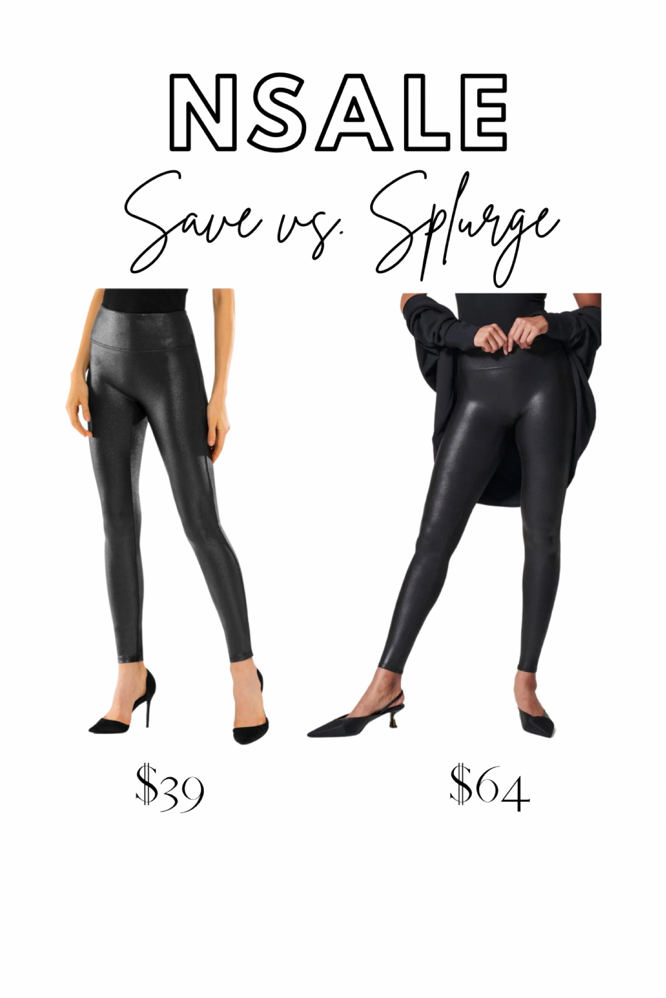 NSale look for less, Spanx look for less, faux leggings with no front seam

#LTKOver40 #LTKSaleAlert #LTKxNSale